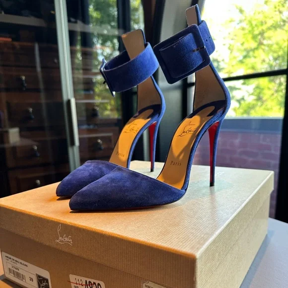 Christian Louboutin Shoes Christian Louboutin Royal Blue Ankle